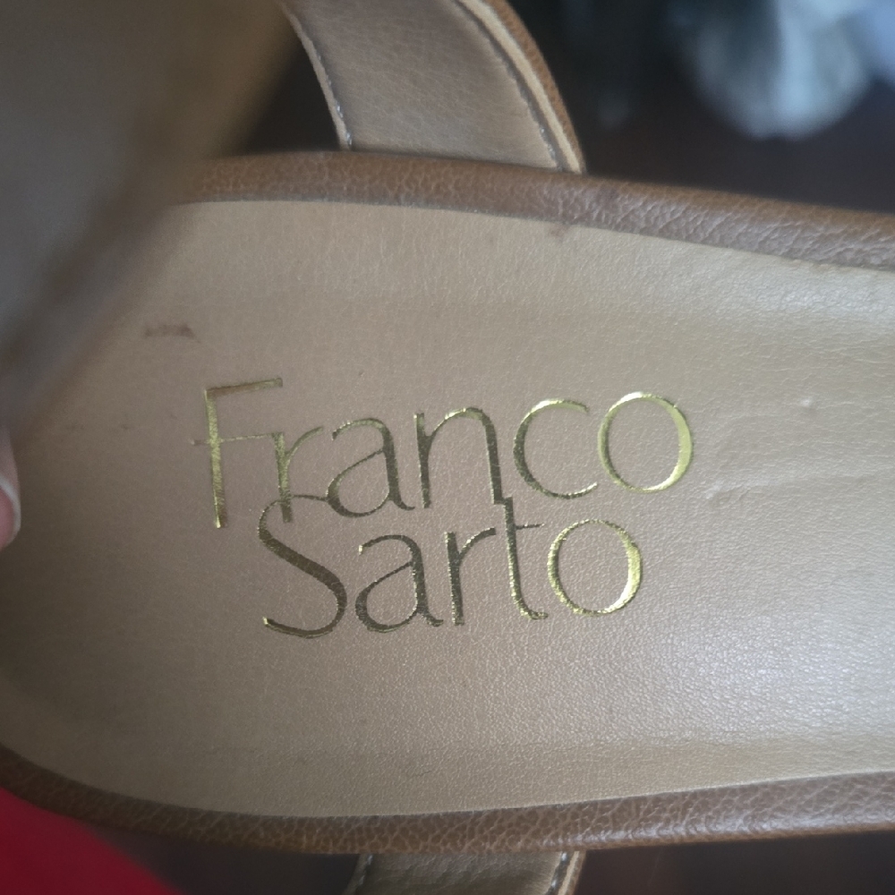 Franco Sarto Tan Wedge Shoes - Picture 2 of 8